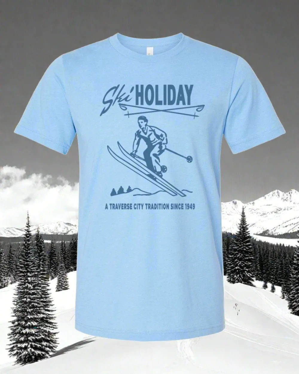 Ski Holiday Unisex T-Shirt | Mt. Holiday Communi-Tee by Tee See Tee