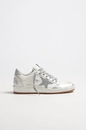 Sneaker Ballstar in Weiß/Silber/Hush