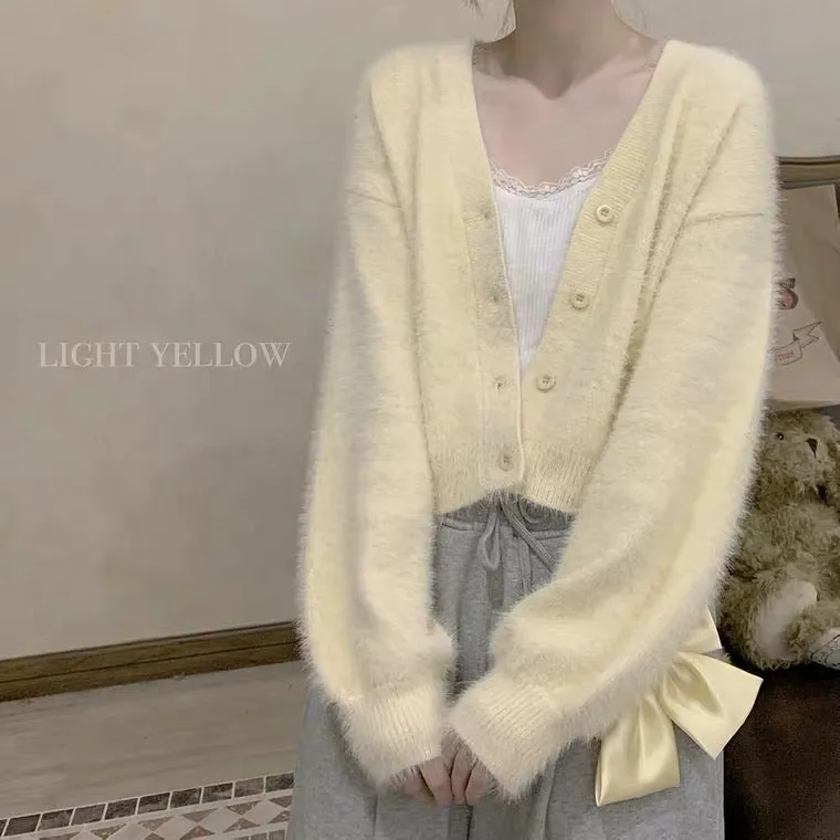 Soft colour pastel cardigan