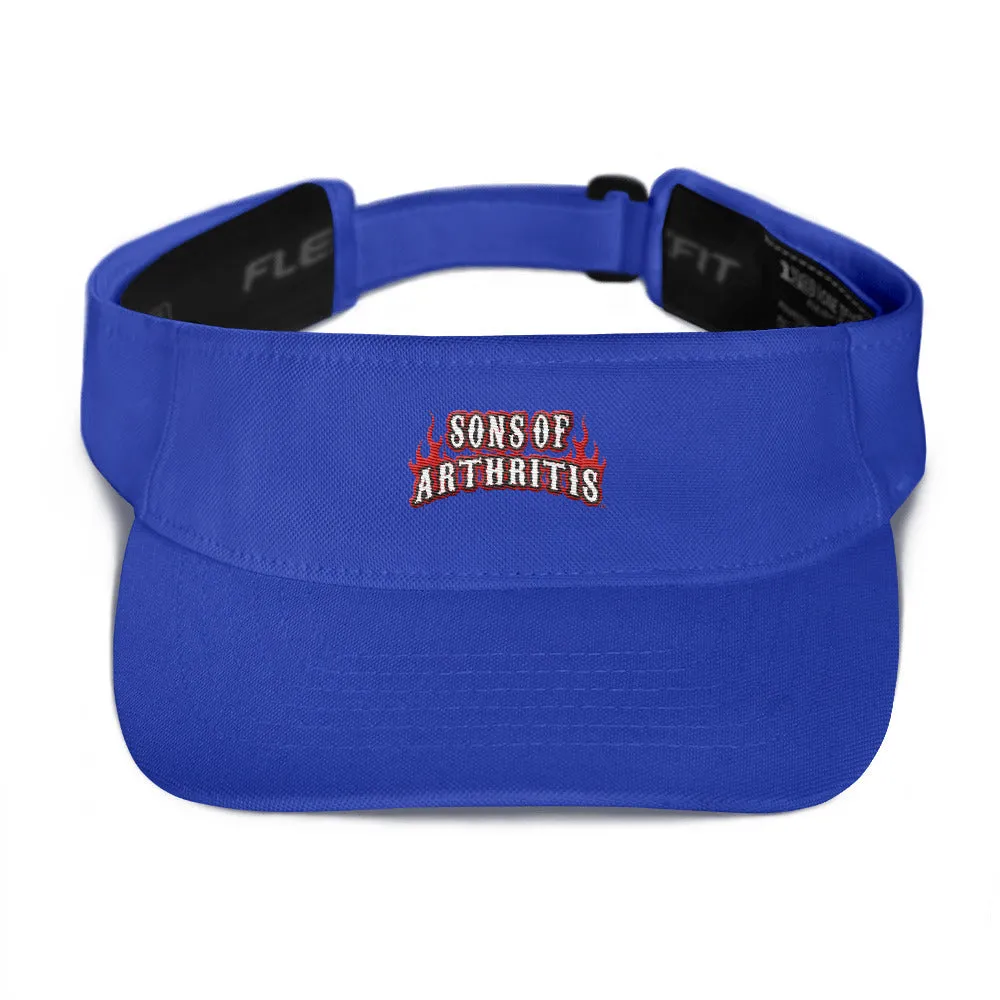 Sons of Arthritis Flame Logo Visor