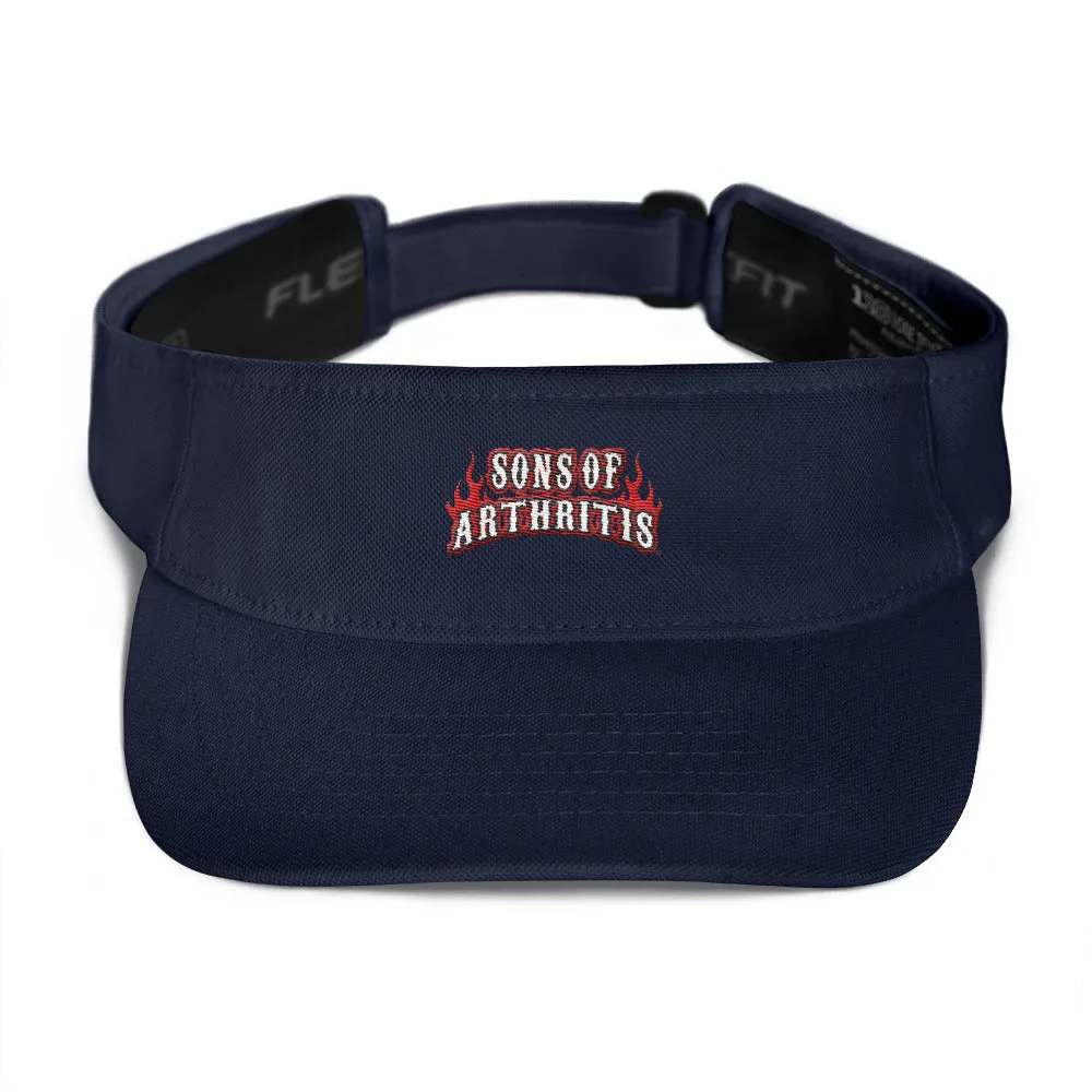 Sons of Arthritis Flame Logo Visor