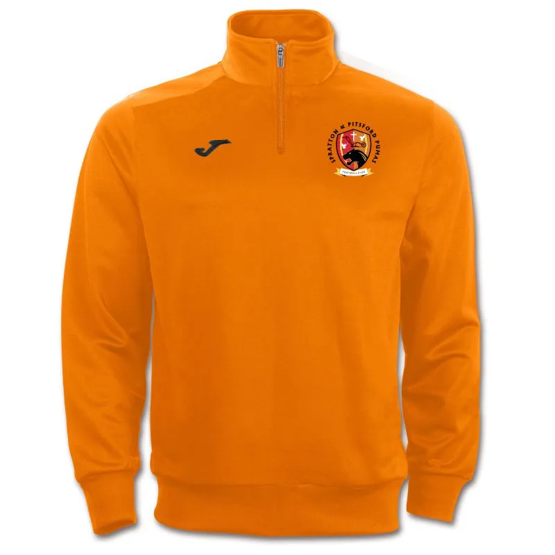 SPRATTON & PITSFORD JOMA FARAON 1/4 ZIP SWEATSHIRT ORANGE