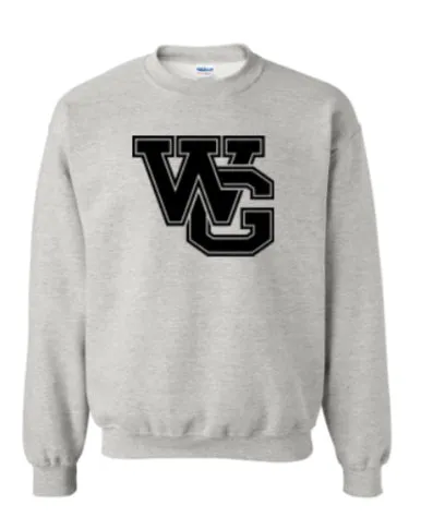 Sweatshirt-Crewneck-Gray with Large WG