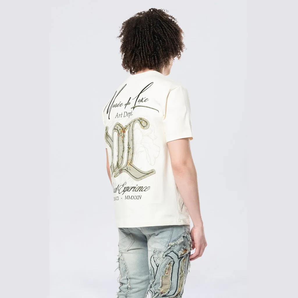 Tapestry Patch SS Tee - Ecru