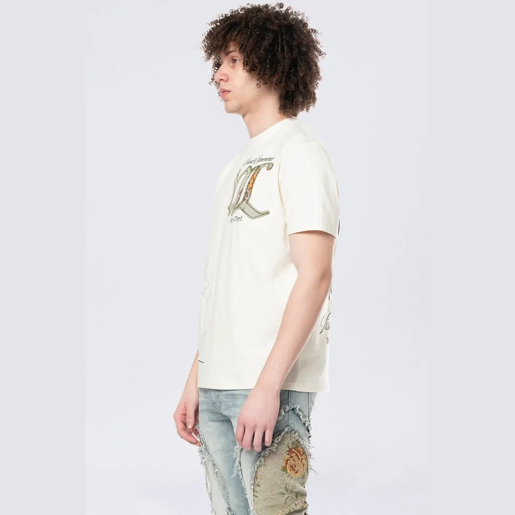 Tapestry Patch SS Tee - Ecru