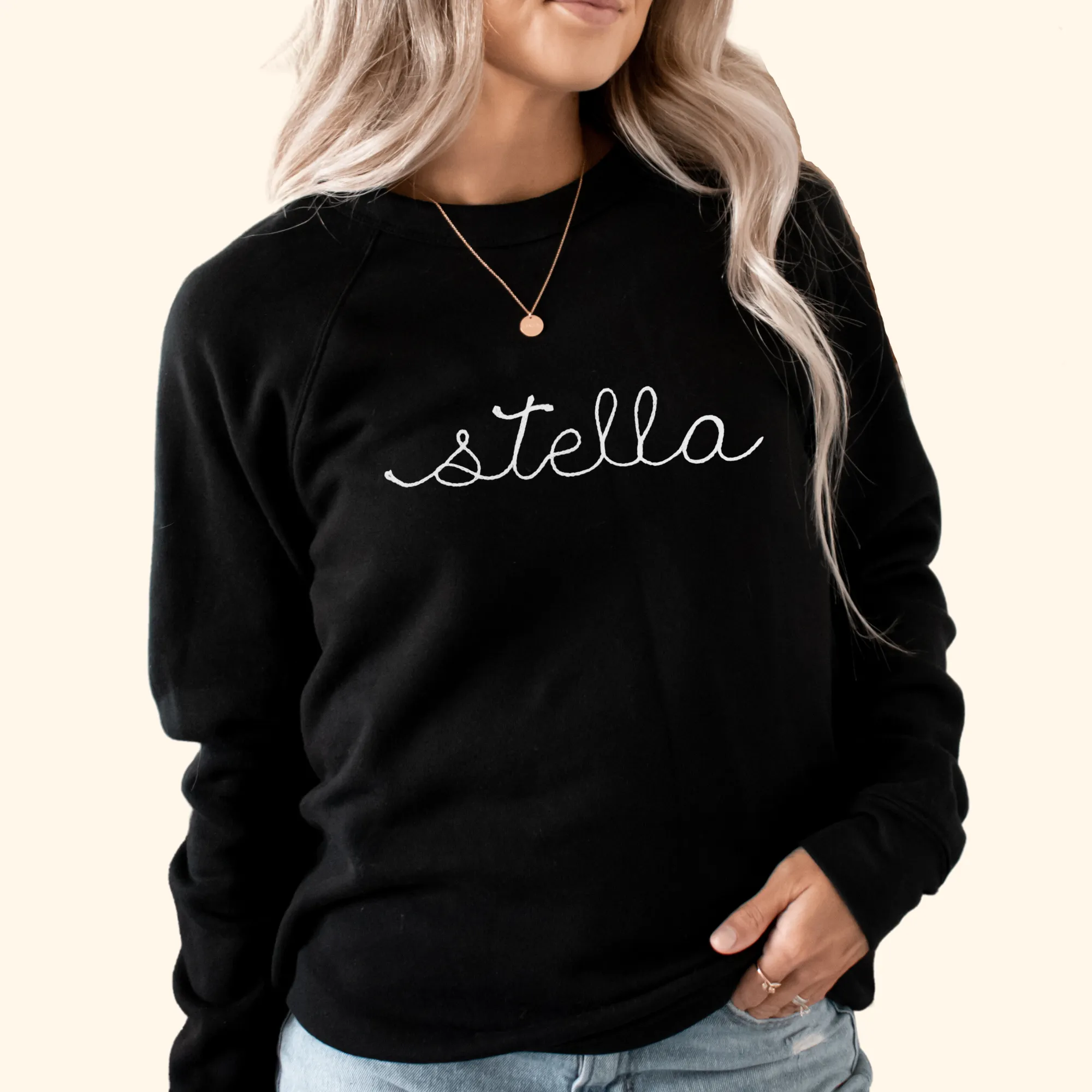 The Adult Chainstitch Sweatshirt - Black