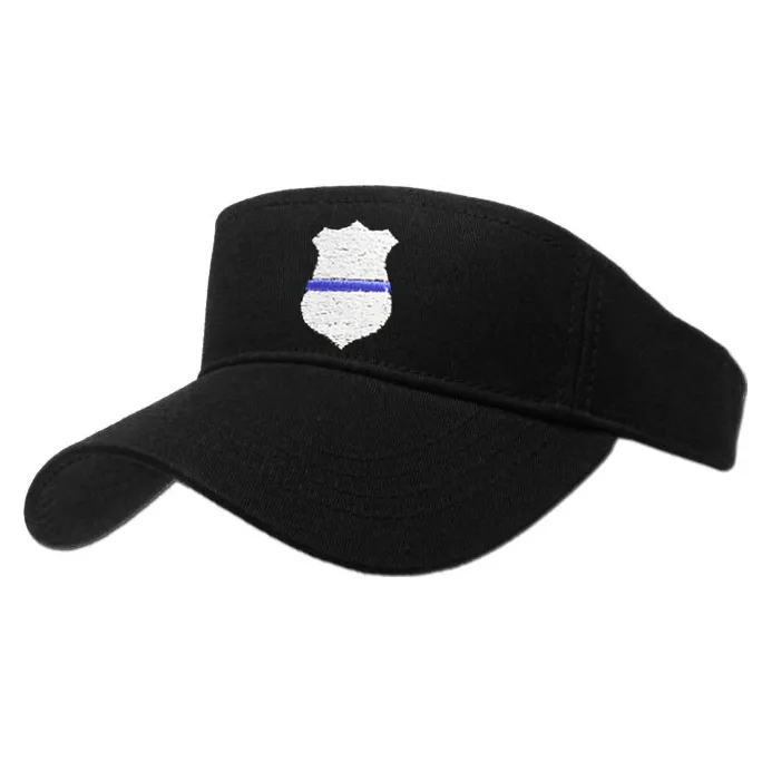 Thin Blue Line Badge Visor Sun Hat