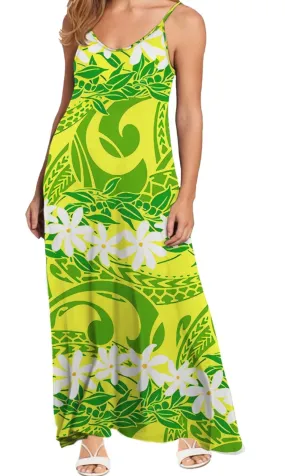 Tiare Green Sundress