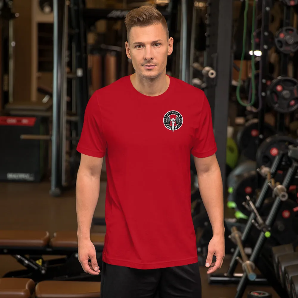 Train with Power: Lift Heavy Die Fit Unisex T-Shirt for Workout Enthusiasts