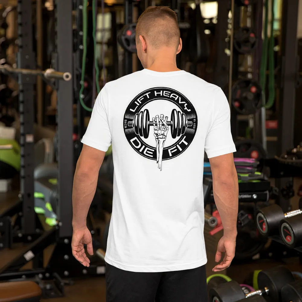 Train with Power: Lift Heavy Die Fit Unisex T-Shirt for Workout Enthusiasts