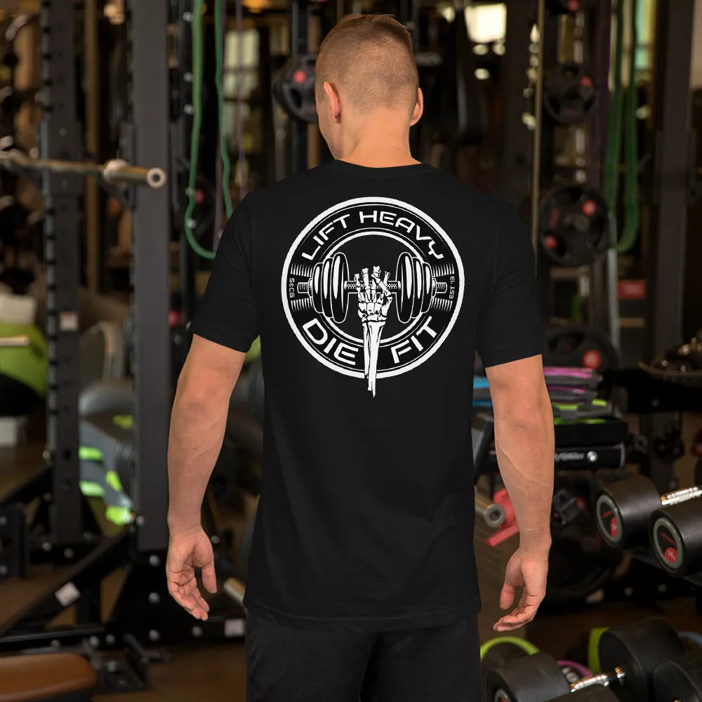 Train with Power: Lift Heavy Die Fit Unisex T-Shirt for Workout Enthusiasts