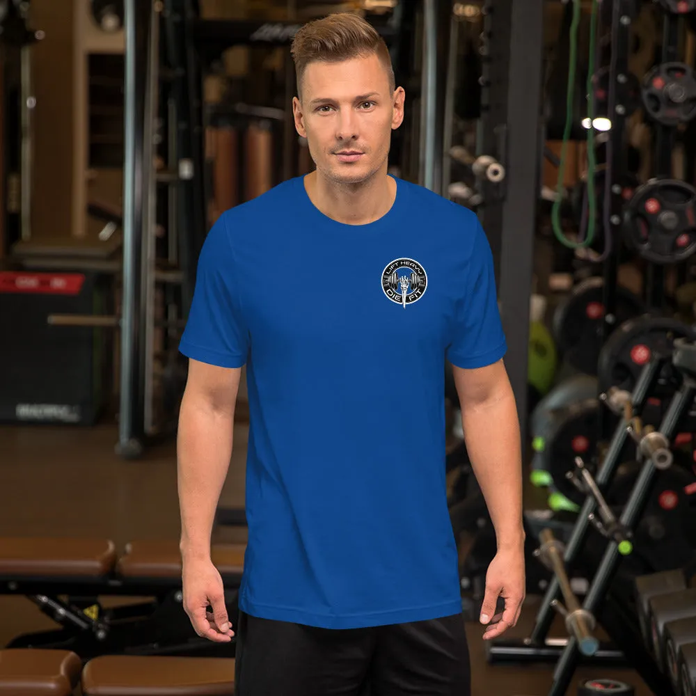 Train with Power: Lift Heavy Die Fit Unisex T-Shirt for Workout Enthusiasts