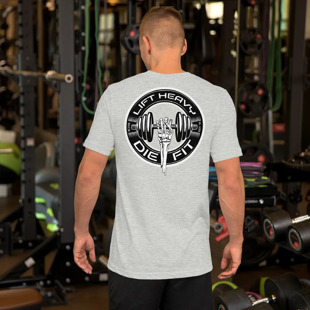 Train with Power: Lift Heavy Die Fit Unisex T-Shirt for Workout Enthusiasts