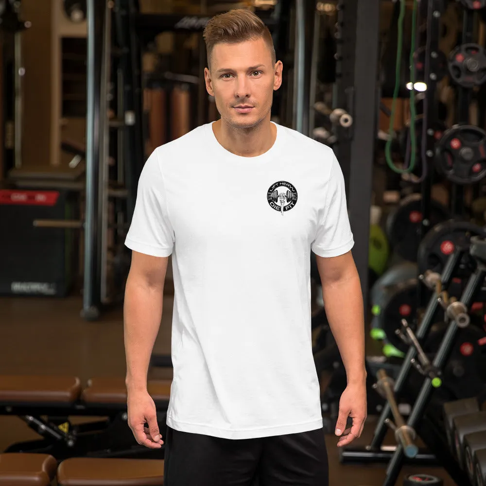 Train with Power: Lift Heavy Die Fit Unisex T-Shirt for Workout Enthusiasts