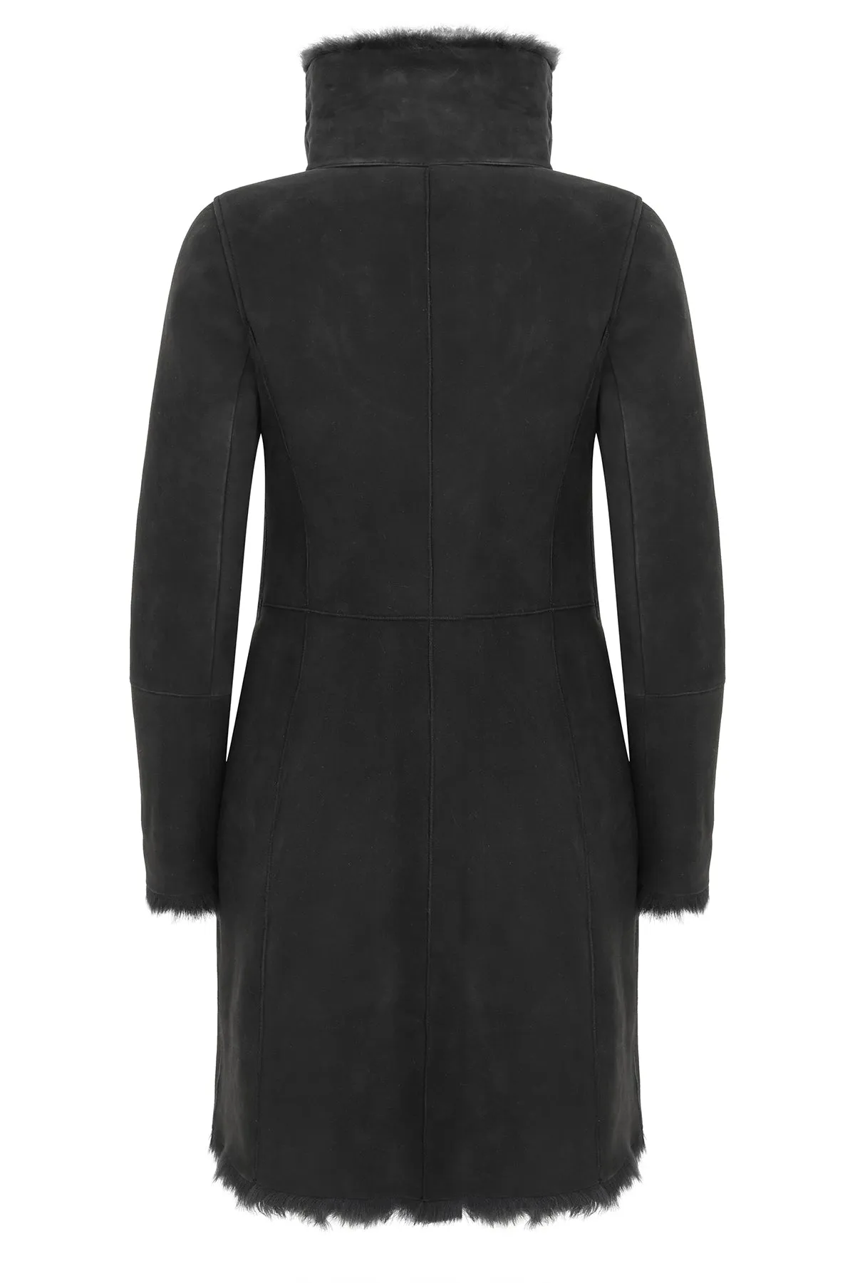 Valerie - Anthracite Shearling Coat