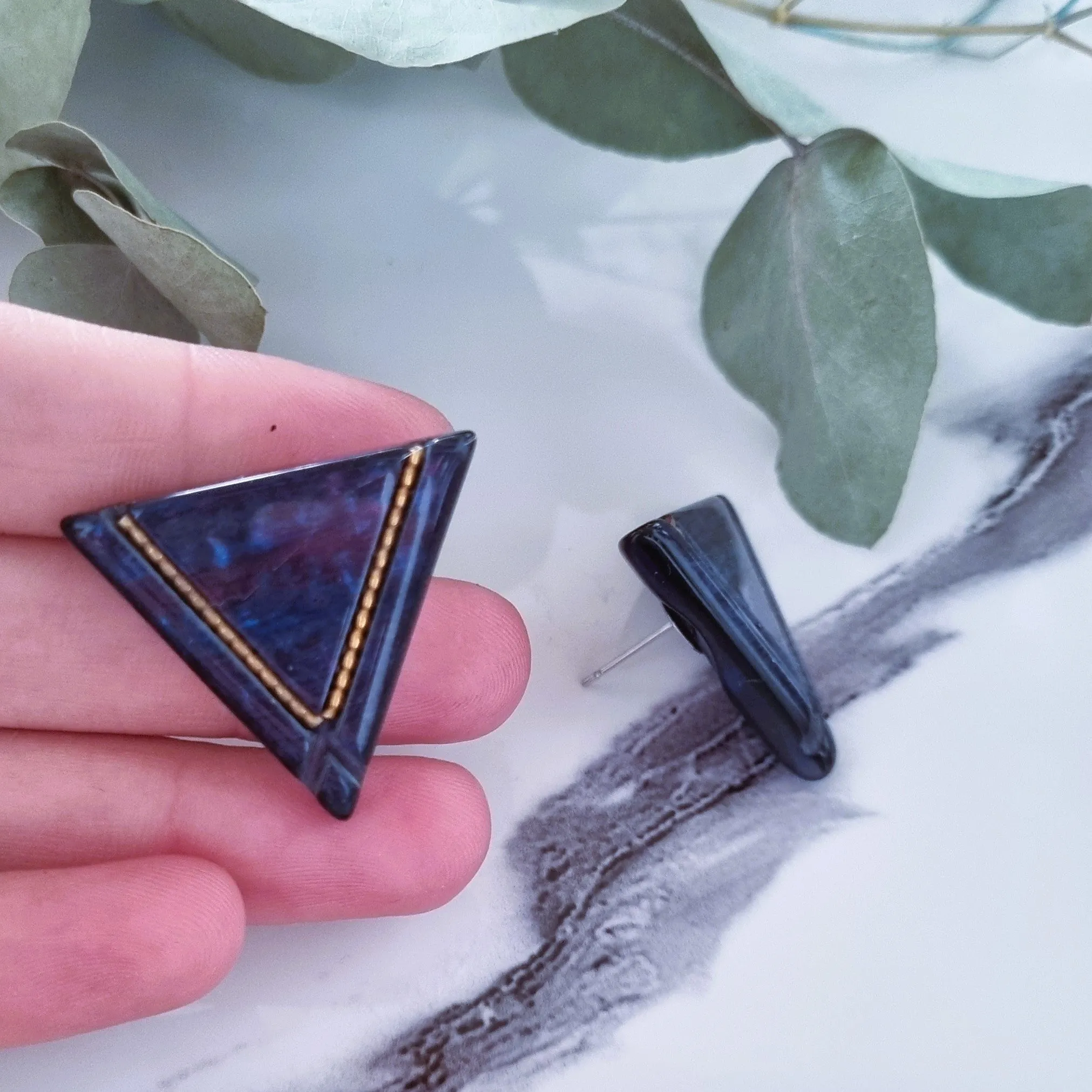 Vintage earrings - Triangles