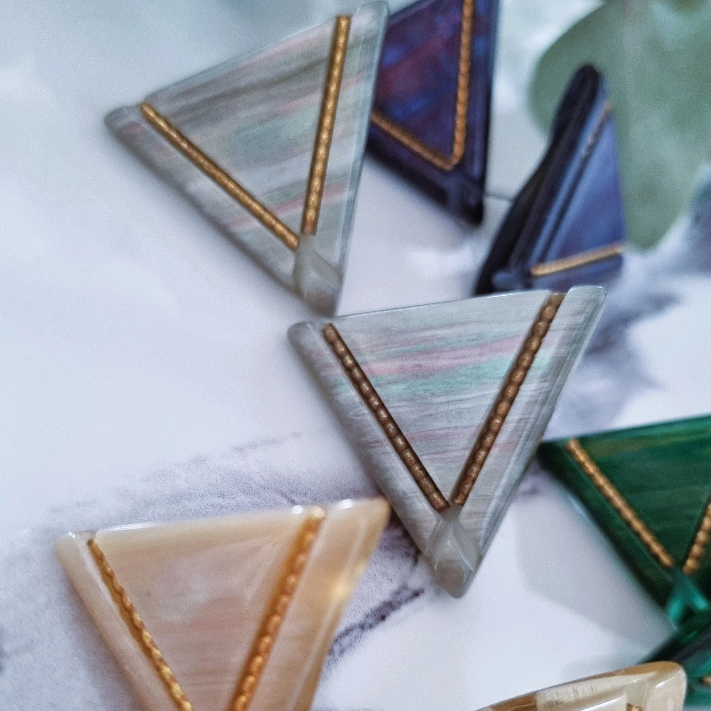 Vintage earrings - Triangles