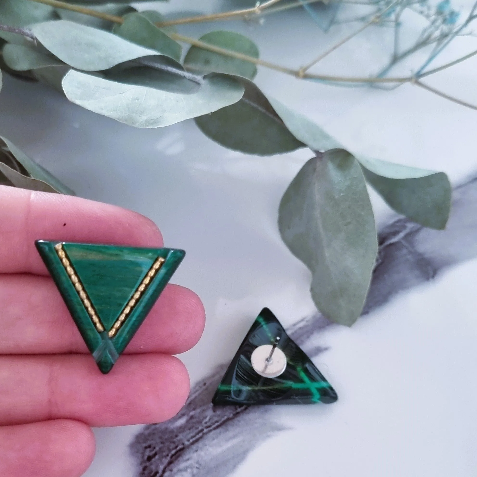 Vintage earrings - Triangles