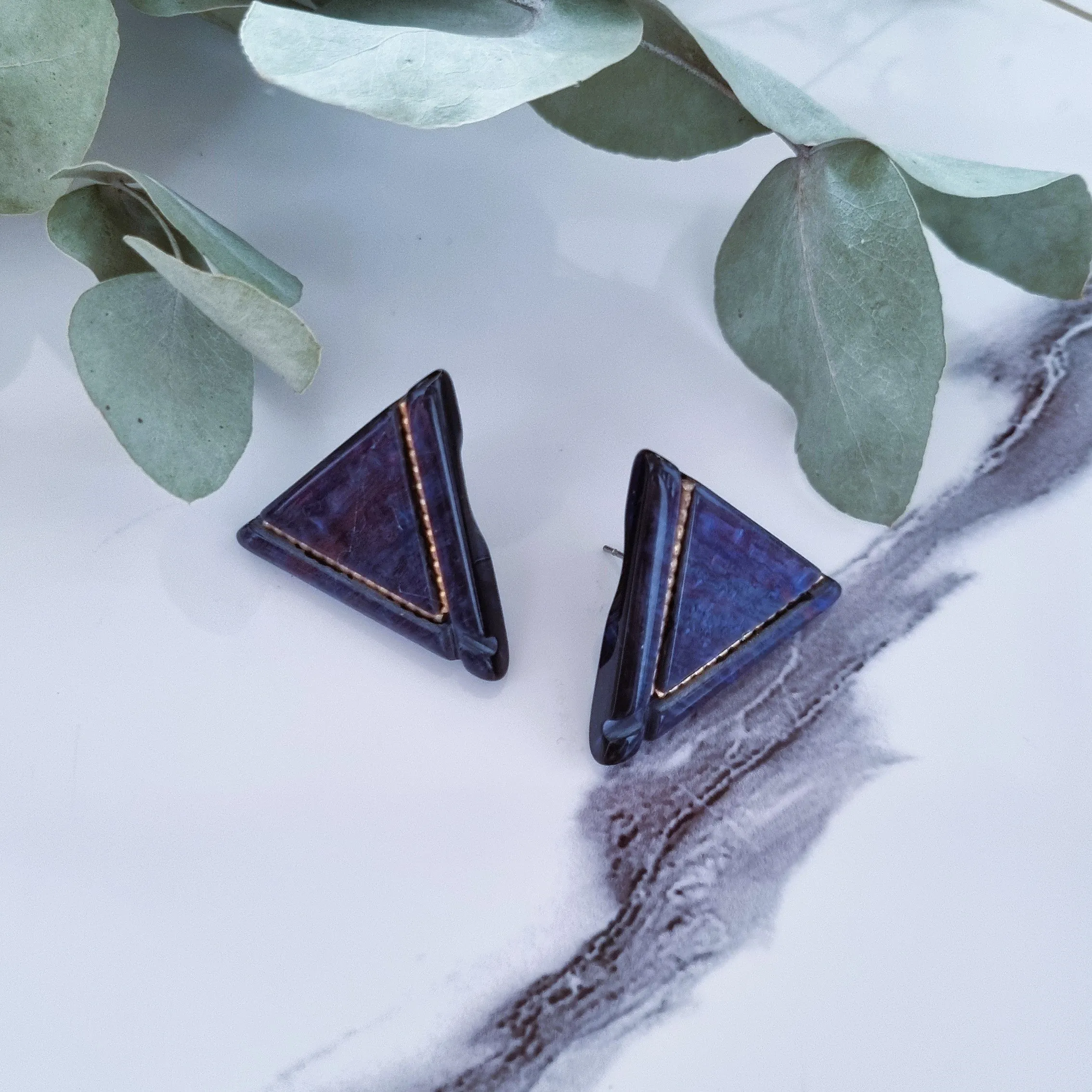 Vintage earrings - Triangles