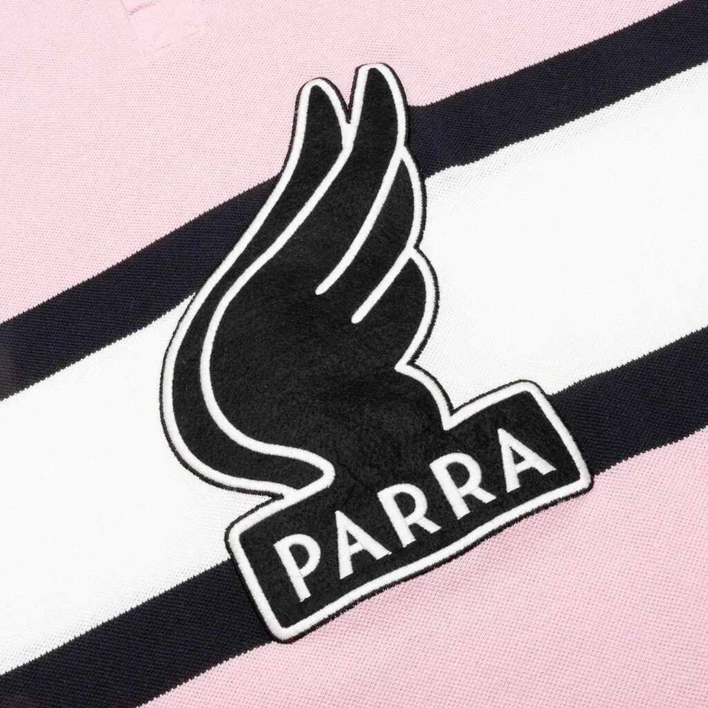 Winged Logo Polo Shirt - Pink/Off White